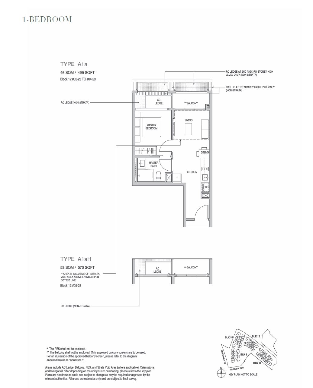 Mayfair Gardens 1 Bedroom Floor Plan 4
